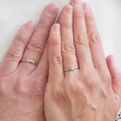 結婚指輪セット　Pt900　甲丸リング 7枚目の画像