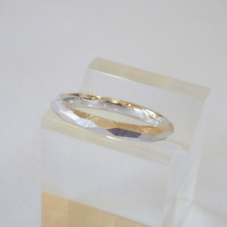 結婚指輪セット　Pt900　クリスタルリング 3枚目の画像