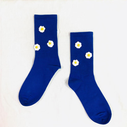 リトルホワイトフラワーソックス/ SOCKS 1枚目の画像