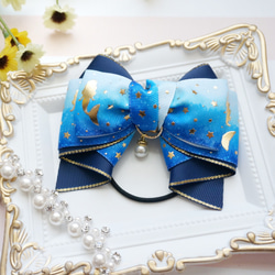 Baccarat 星型ペアチャーム ゴールドリボン Baccarat 星型ペアチャーム