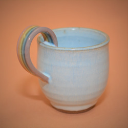 虹の取手のコーヒーカップ＆雲のソーサー 3枚目の画像