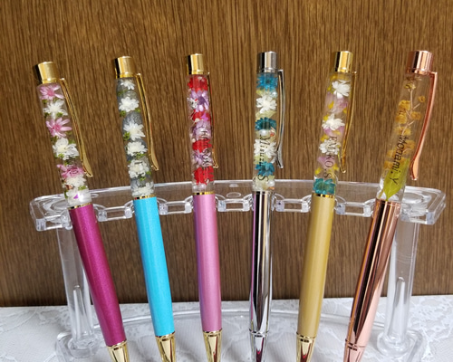 オーダー】ハーバリウムボールペン／名入れ ペン・筆記用具 ￡レナ