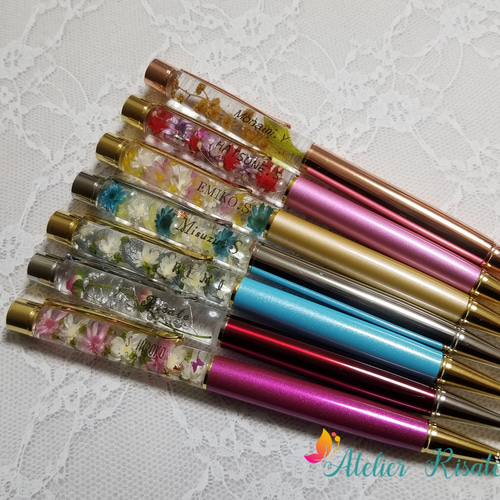 ハーバリウムボールペン✐☡【オーダー専用】 送料無料☆1500円】オーダー製作☆ハーバリウム ボールペン☆1本売り