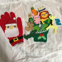 サンタ トナカイ 森のクリスマス 手袋シアター 2枚目の画像