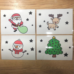 クリスマスクイズカード A4サイズ 2枚目の画像