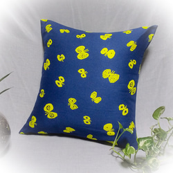 sale!【送料無料】ミナペルホネン クッションカバー hanahane ネイビー