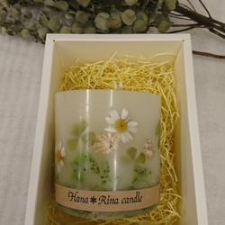 幸せの四つ葉のクローバーのボタニカルキャンドル【おうちリラックス