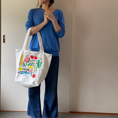 ARTIST BAKERY 斜めがけ&トート【現地スタッフさん着用同等品】 Smiley テープハンドルリネン2WAYト－トバッグ】 ¥6,990+税