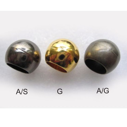 ytk-1-13ｍｍ　丸玉　ループエンド 4個セット　カラー：G（ゴールド） 3枚目の画像