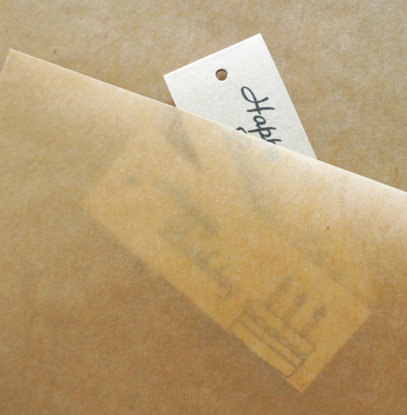 国産蝋引き紙 ミニ平袋ラッピングセット　シンプルナチュラルワックスペーパー　プチギフト　ウエディング  結婚式　ドラジェ 10枚目の画像