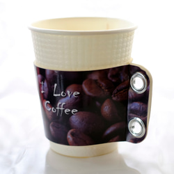 コーヒースリーブ♪「I　love　coffee」 1枚目の画像