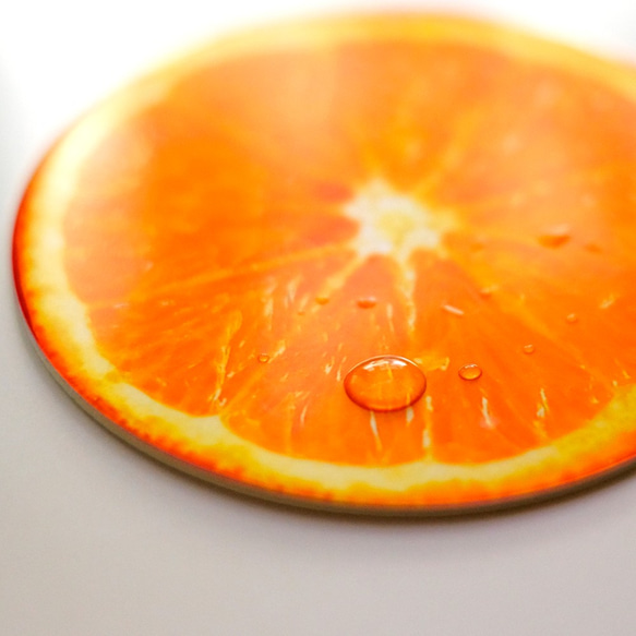 コースター♪オレンジ&レモン 2枚目の画像