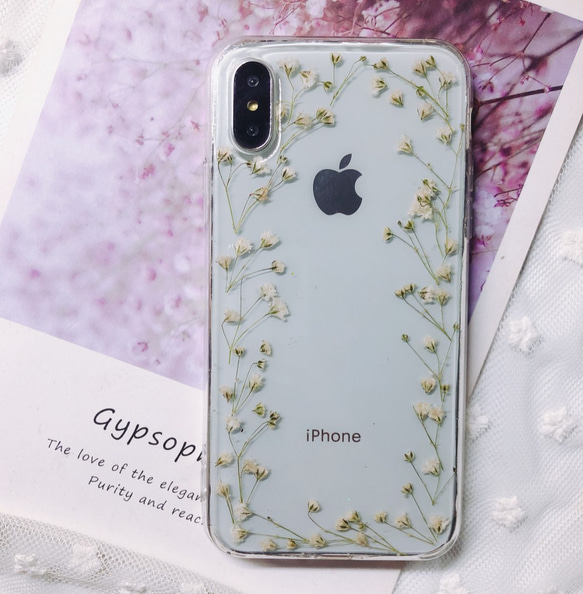 押し花ケース iPhone/Galaxy/Xperia対応可能 2枚目の画像