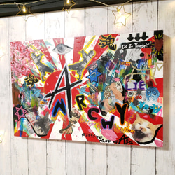 ART/Collage【ANARCHYと大和魂】現代アート/日本 3枚目の画像