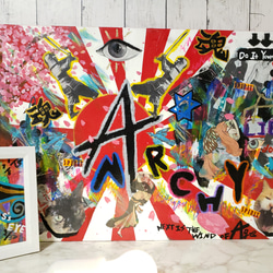 ART/Collage【ANARCHYと大和魂】現代アート/日本 4枚目の画像