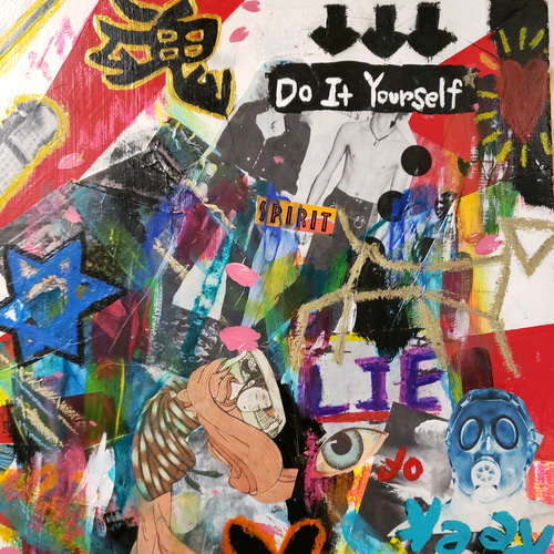 ART/Collage【ANARCHYと大和魂】現代アート/日本 絵画 Chika Shinoda's
