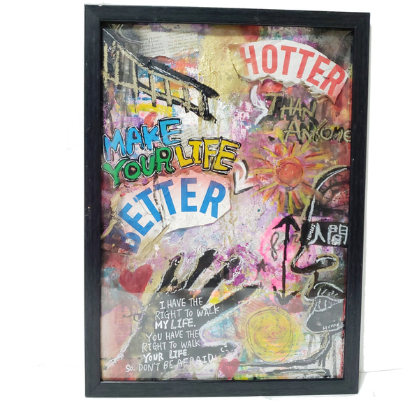 2021.01.03【NO. TITLE.】現代アート/コラージュ/イラスト 絵画 Chika