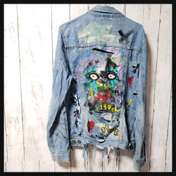 ART PAINT DENIM JACKET 2枚目の画像