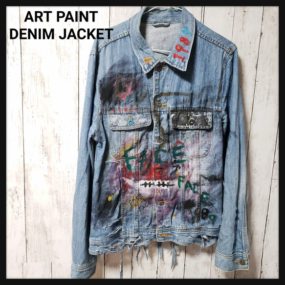 ART PAINT DENIM JACKET 3枚目の画像