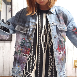 ART PAINT DENIM JACKET 6枚目の画像