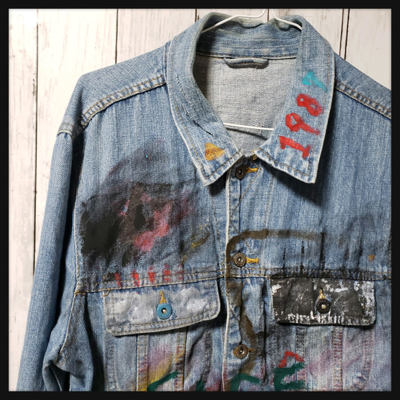 ART PAINT DENIM JACKET 7枚目の画像