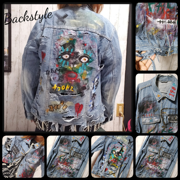 ART PAINT DENIM JACKET 8枚目の画像