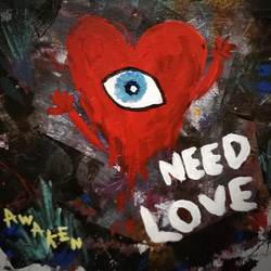 SOLDOUT【NEED LOVE】原画/キャンバス/アートパネル 3枚目の画像