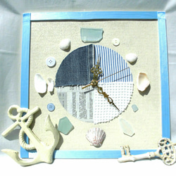 再販　海の時間を刻む時計　シカク 2枚目の画像