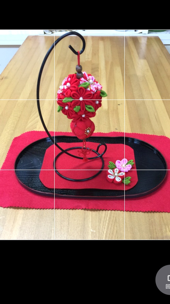 つまみ細工　大型吊るし飾り つまみ細工・つるし飾り】ひなまつりのお飾りに！つるし雛を作っ