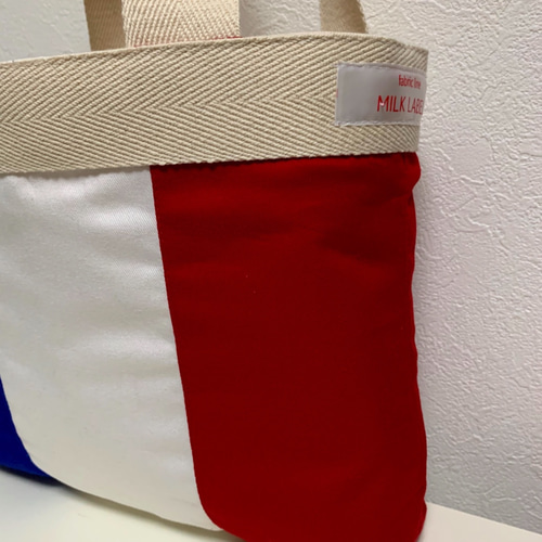 National flag トートバッグ トリコロールカラー 赤白青 トートバッグ