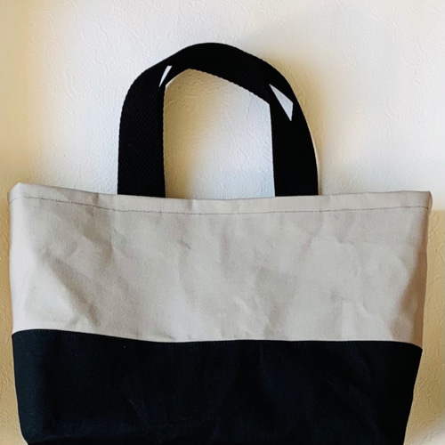 倉敷帆布 トートバッグ GB グレーブラック バイカラー Msize