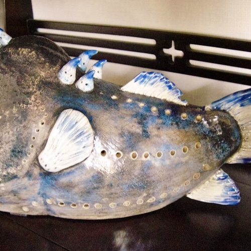 オブジェ 提灯鮟鱇 その他置物 花鳥風魚庵 通販 1283446｜Creema(クリーマ)