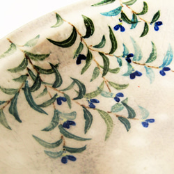 ＜一点物＞深皿　春朧(はるおぼろ）花草紋様 5枚目の画像
