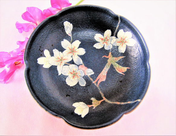 梅型深鉢　山桜 3枚目の画像
