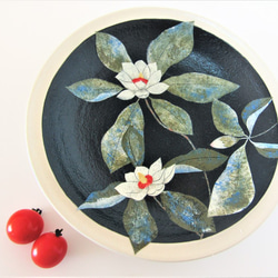 ねこたま様専用ページ　盛り皿鉢 受咲き大山蓮華 2枚目の画像