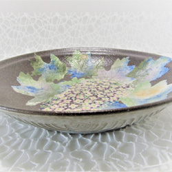 盛り皿・柏葉紫陽花（かしわばあじさい） 5枚目の画像