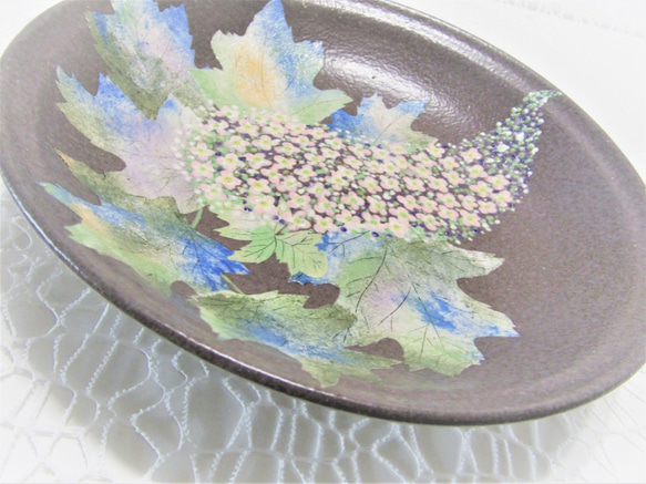 盛り皿・柏葉紫陽花（かしわばあじさい） 6枚目の画像