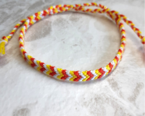 ミサンガ V字編み 色オーダー可 アンクレット maa 通販 7969848