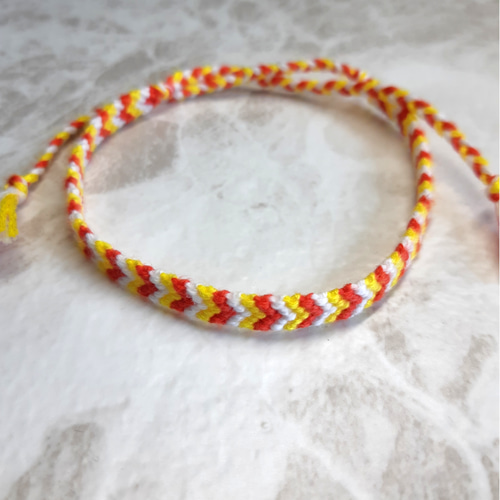 ミサンガ V字編み 色オーダー可 アンクレット maa 通販 7969848