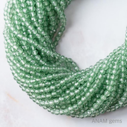 40cm】マルチカラー スピネル ボタンカット 3mm (ビーズ素材)☆ANAM