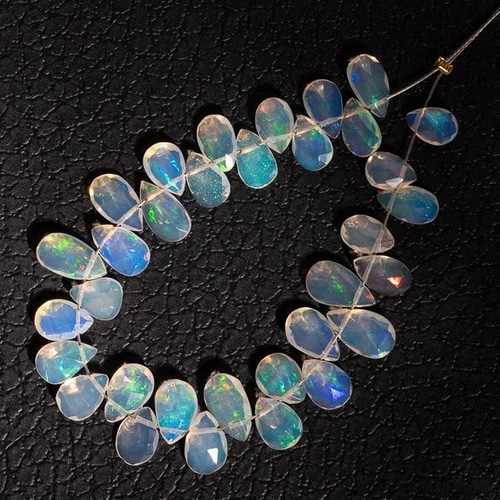 30粒】エチオピア産 プレシャス オパール ペアシェイプカット