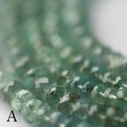 【19cm】ザンビア産 エメラルド ボタンカット ビーズ (ビーズ素材)★ANAM gems 3枚目の画像