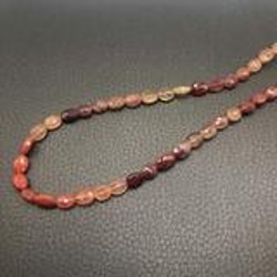 【19cm】チベット産アンデシン オーバルカットビーズ (ビーズ素材)★ANAM gems 4枚目の画像