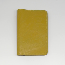 英字型押し　通帳ケース　パスポートケース　パスポートカバー　手帳カバー　革　レザー 3枚目の画像