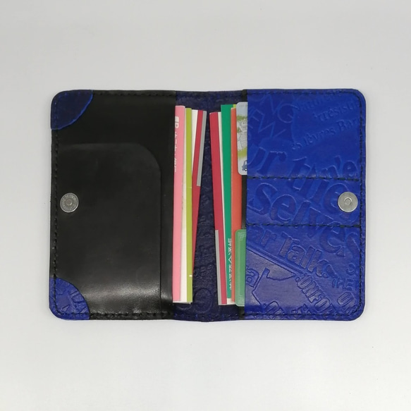 英字型押し　通帳ケース　パスポートケース　パスポートカバー　手帳カバー　革　レザー 7枚目の画像