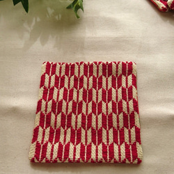 M様オーダー作品」こぎん刺しのテーブルセンターマット ランチョン