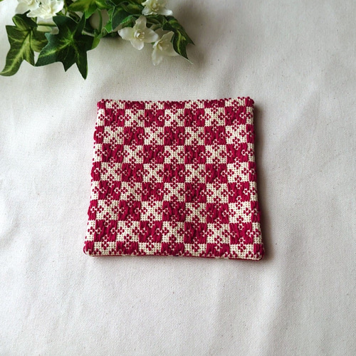 こぎん刺しのコースター コースター hoshino kogin 通販 9101200  