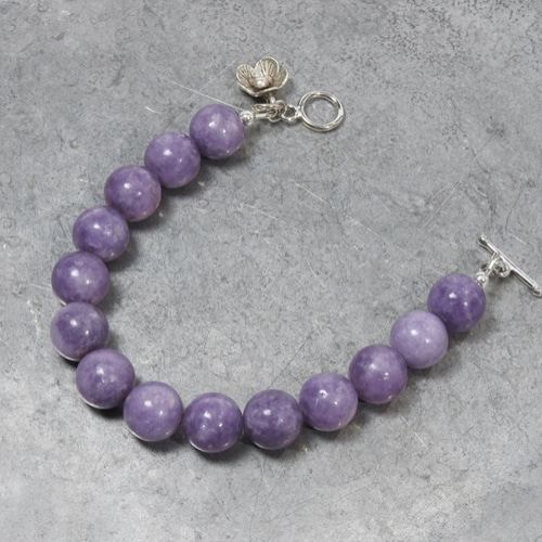 レピドライトとカレンシルバーのブレスレット ブレスレット Devil Cat