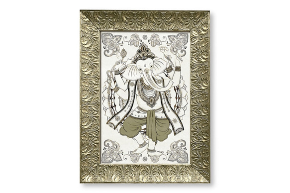 【風水画】踊るガネーシャ Dancing Ganesha（躍るガネーシャ）」ポストカード ポストカード Devil