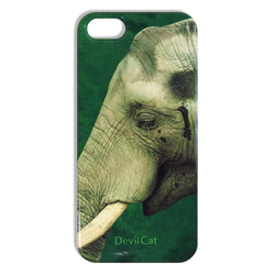 「Smile Elephant（微笑むゾウさん）」iPhoneケース 1枚目の画像